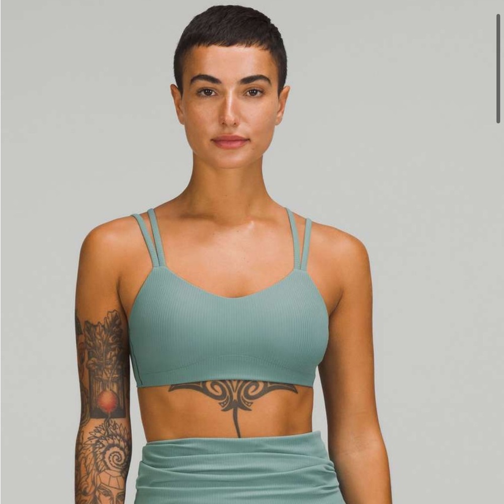BNWT! Lululemon Like a Cloud Ribbed Bra *Light Support, B/C Cup - Tidewater Teal